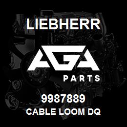 9987889 Liebherr CABLE LOOM DQ | AGA Parts