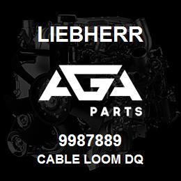 9987889 Liebherr CABLE LOOM DQ | AGA Parts