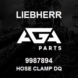 9987894 Liebherr HOSE CLAMP DQ | AGA Parts