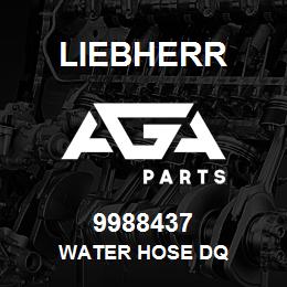 9988437 Liebherr WATER HOSE DQ | AGA Parts