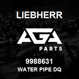9988631 Liebherr WATER PIPE DQ | AGA Parts