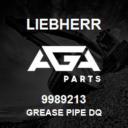 9989213 Liebherr GREASE PIPE DQ | AGA Parts