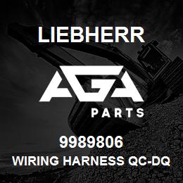 9989806 Liebherr WIRING HARNESS QC-DQ | AGA Parts