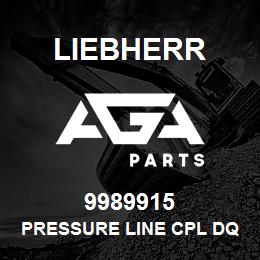 9989915 Liebherr PRESSURE LINE CPL DQ | AGA Parts