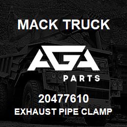 20477610 Mack Truck EXHAUST PIPE CLAMP | AGA Parts