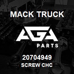 20704949 Mack Truck SCREW CHC | AGA Parts