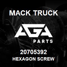 20705392 Mack Truck HEXAGON SCREW | AGA Parts
