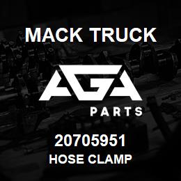 20705951 Mack Truck HOSE CLAMP | AGA Parts