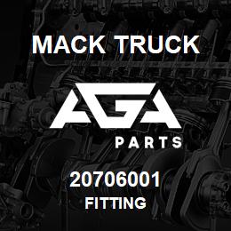 20706001 Mack Truck FITTING | AGA Parts