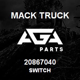 20867040 Mack Truck SWITCH | AGA Parts