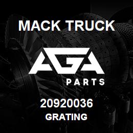 20920036 Mack Truck GRATING | AGA Parts