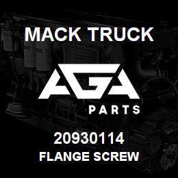 20930114 Mack Truck FLANGE SCREW | AGA Parts