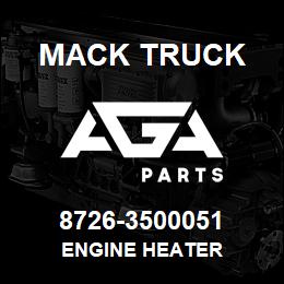 8726-3500051 Mack Truck ENGINE HEATER | AGA Parts
