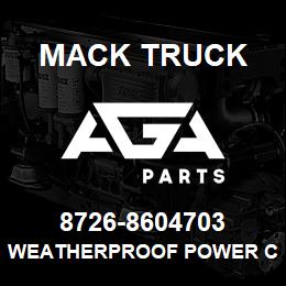 8726-8604703 Mack Truck WEATHERPROOF POWER CORD | AGA Parts