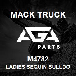 M4782 Mack Truck LADIES SEQUIN BULLDOG V-NOTCH HOODIE | AGA Parts