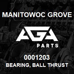 0001203 Manitowoc Grove BEARING, BALL THRUST-BANDED | AGA Parts