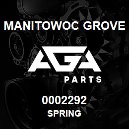 0002292 Manitowoc Grove SPRING | AGA Parts