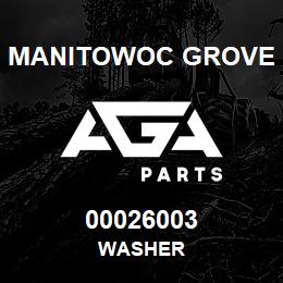 00026003 Manitowoc Grove WASHER | AGA Parts