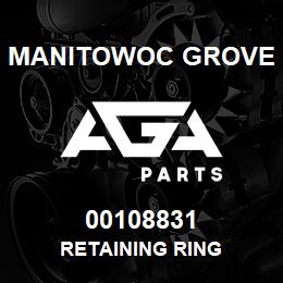 00108831 Manitowoc Grove RETAINING RING | AGA Parts