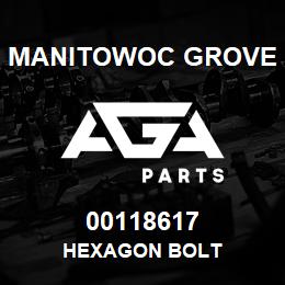 00118617 Manitowoc Grove HEXAGON BOLT | AGA Parts