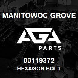 00119372 Manitowoc Grove HEXAGON BOLT | AGA Parts
