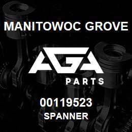00119523 Manitowoc Grove SPANNER | AGA Parts