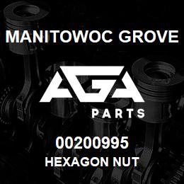 00200995 Manitowoc Grove HEXAGON NUT | AGA Parts