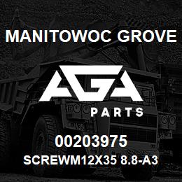 00203975 Manitowoc Grove SCREWM12X35 8.8-A3 | AGA Parts