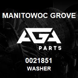 0021851 Manitowoc Grove WASHER | AGA Parts