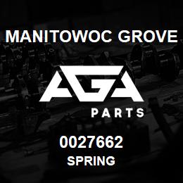 0027662 Manitowoc Grove SPRING | AGA Parts