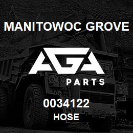 0034122 Manitowoc Grove HOSE | AGA Parts