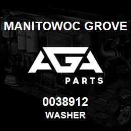 0038912 Manitowoc Grove WASHER | AGA Parts