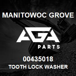 00435018 Manitowoc Grove TOOTH LOCK WASHER | AGA Parts