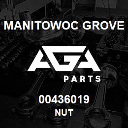 00436019 Manitowoc Grove NUT | AGA Parts