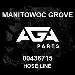 00436715 Manitowoc Grove HOSE LINE | AGA Parts