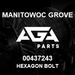 00437243 Manitowoc Grove HEXAGON BOLT | AGA Parts