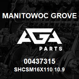 00437315 Manitowoc Grove SHCSM16X110 10.9 | AGA Parts