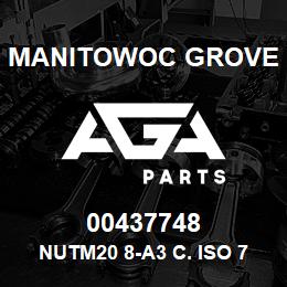 00437748 Manitowoc Grove NUTM20 8-A3 C. ISO 7040 | AGA Parts