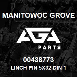 00438773 Manitowoc Grove LINCH PIN 5X32 DIN 11023 | AGA Parts