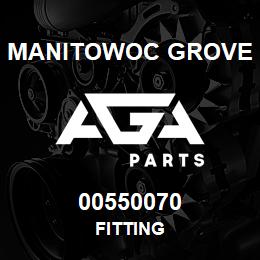 00550070 Manitowoc Grove FITTING | AGA Parts
