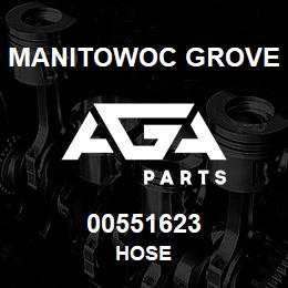 00551623 Manitowoc Grove HOSE | AGA Parts