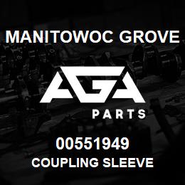 00551949 Manitowoc Grove COUPLING SLEEVE | AGA Parts