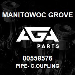 00558576 Manitowoc Grove PIPE- C.OUPLING | AGA Parts