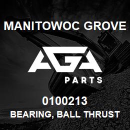 0100213 Manitowoc Grove BEARING, BALL THRUST-BANDED | AGA Parts