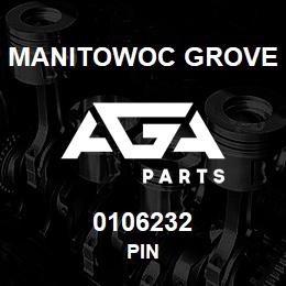 0106232 Manitowoc Grove PIN | AGA Parts