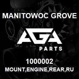 1000002 Manitowoc Grove MOUNT,ENGINE,REAR,RUBBER | AGA Parts