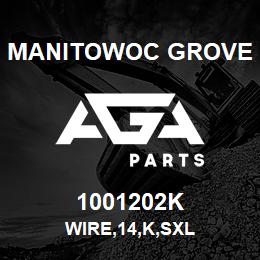 1001202K Manitowoc Grove WIRE,14,K,SXL | AGA Parts