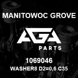 1069046 Manitowoc Grove WASHER8 D2=0,6 C35 | AGA Parts