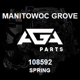 108592 Manitowoc Grove SPRING | AGA Parts