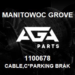 1100678 Manitowoc Grove CABLE,C*PARKING BRAKE | AGA Parts